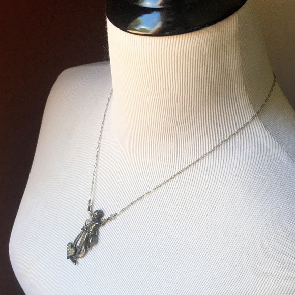 Vintage Pididdly Links Cupid Art Nouveau necklace - Picture 9 of 13